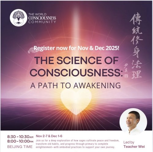 the science of consciousness course Nov & Dec